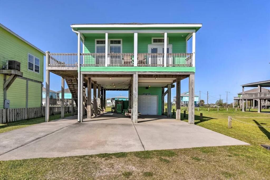 Coastal Heaven - Crystal Beach Relaxing Beach Home Bolivar Peninsula المظهر الخارجي الصورة