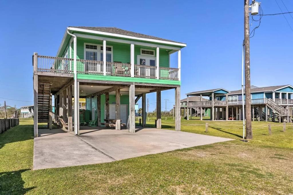 Coastal Heaven - Crystal Beach Relaxing Beach Home Bolivar Peninsula المظهر الخارجي الصورة